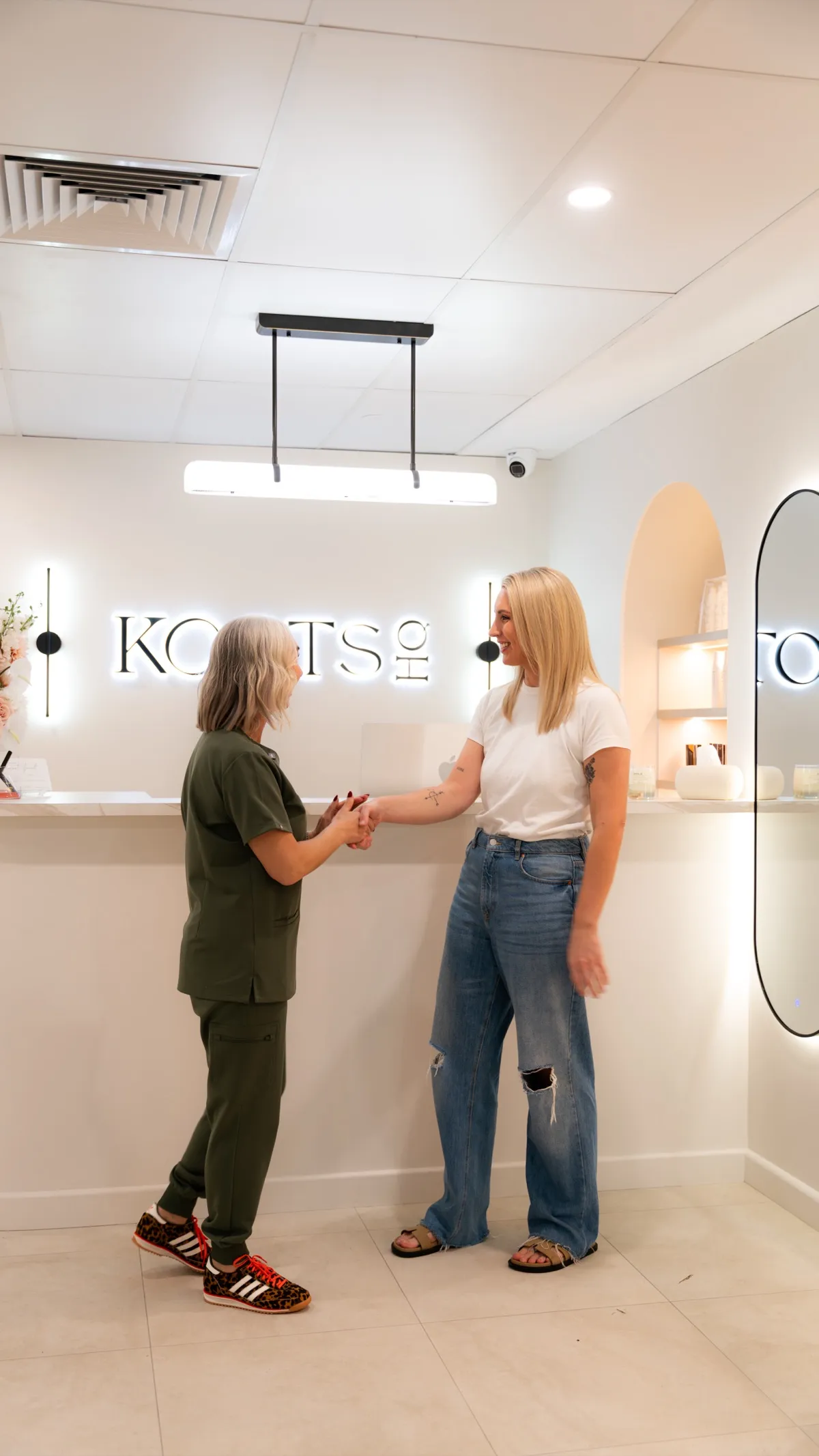 NuVive Cosmetics welcoming reception area at KOOTS HQ